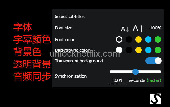 在chrome中加载Netflix外挂字幕